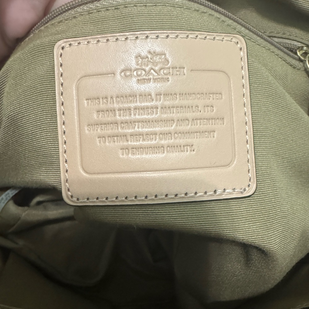 Coach Payton Dome Brown and Tan Signature Satchel - Picture 6 of 9